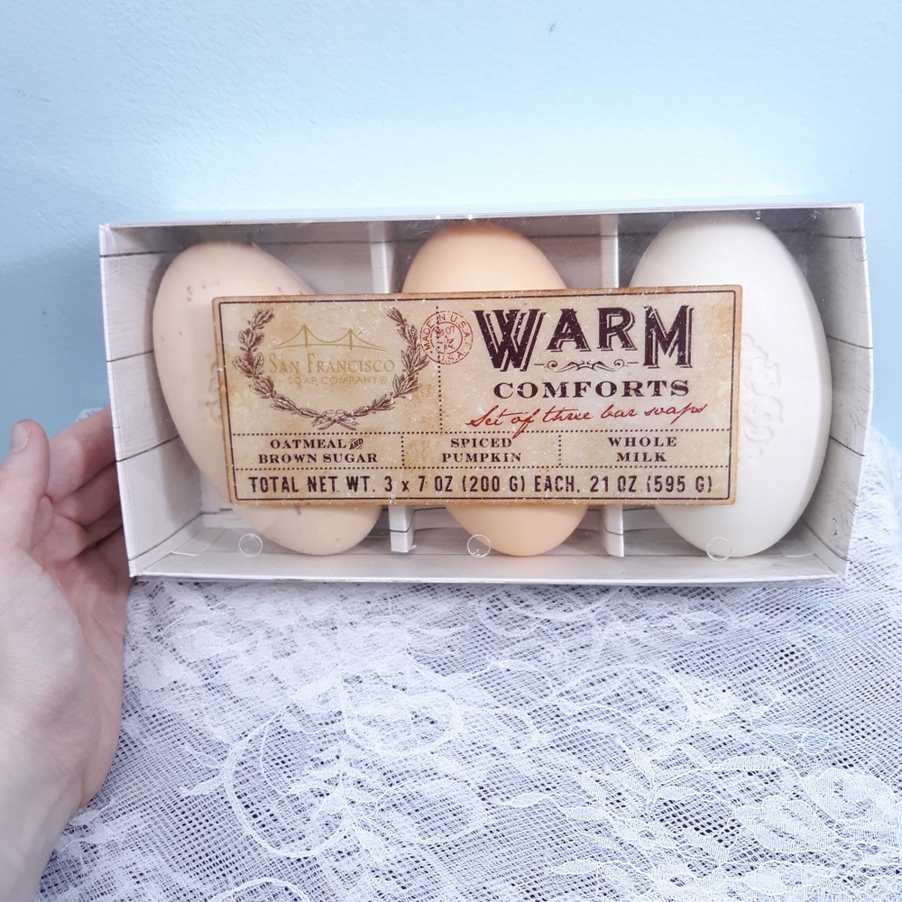 San Francisco Soap Co. Pumpkin Spice & Oatmeal 3 Bar Moisturizing Bath Set